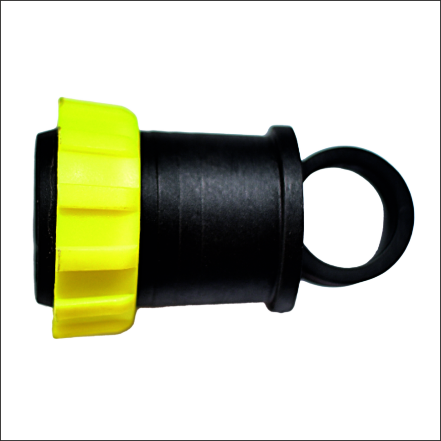 Drip Rain Pipe End Cap Yellow Virgin